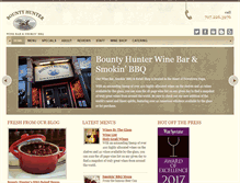 Tablet Screenshot of bountyhunterwinebar.com